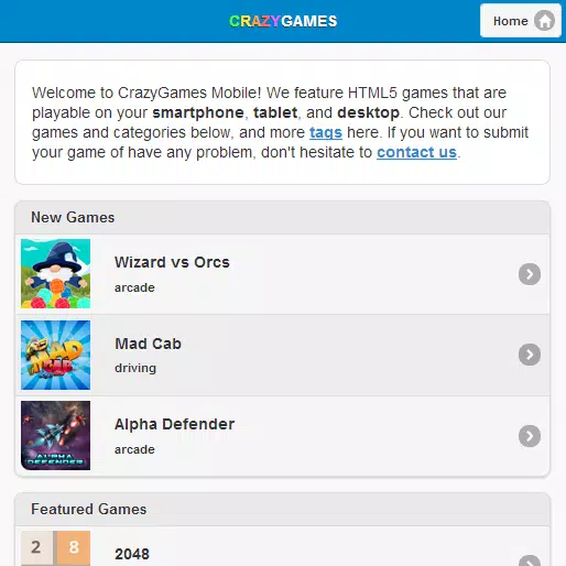 About: Crazy Games (Google Play version)