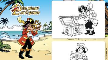 Kleuren Piet Piraat poster