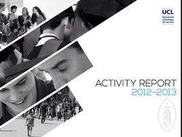 UCL Activity report 2012-2013 Affiche