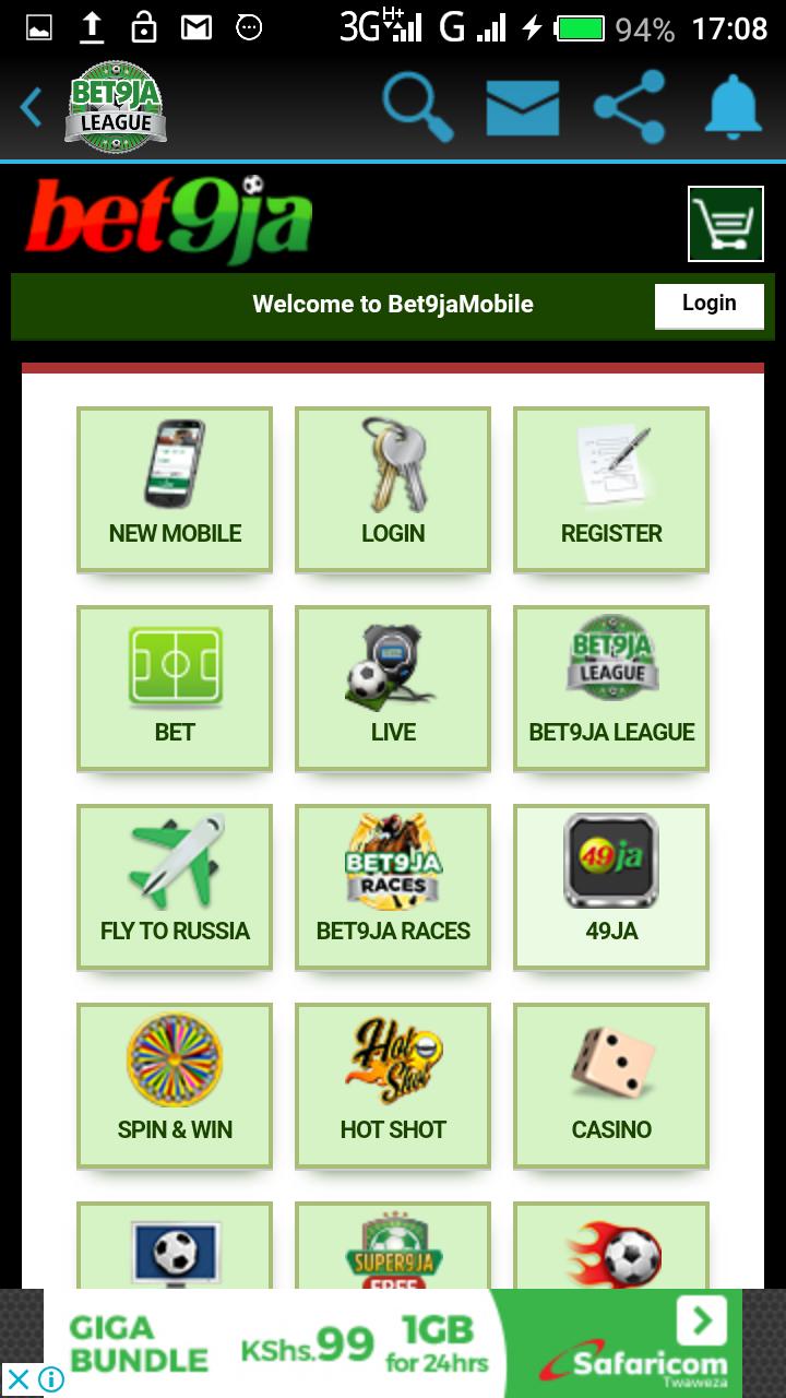 Bet9ja shop app account Bet9ja shop app account