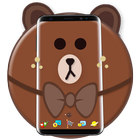 Brown Bear Cartoon Theme ไอคอน