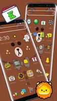 Brown Bear Cartoon Theme captura de pantalla 1