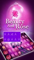 Beauty and the Rose Theme&Emoji Keyboard capture d'écran 3