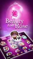 Beauty and the Rose Theme&Emoji Keyboard 스크린샷 1