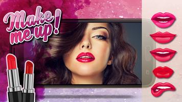 Face Makeover : Lips Makeup Affiche