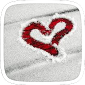Beautiful  Snow Heart Theme icon