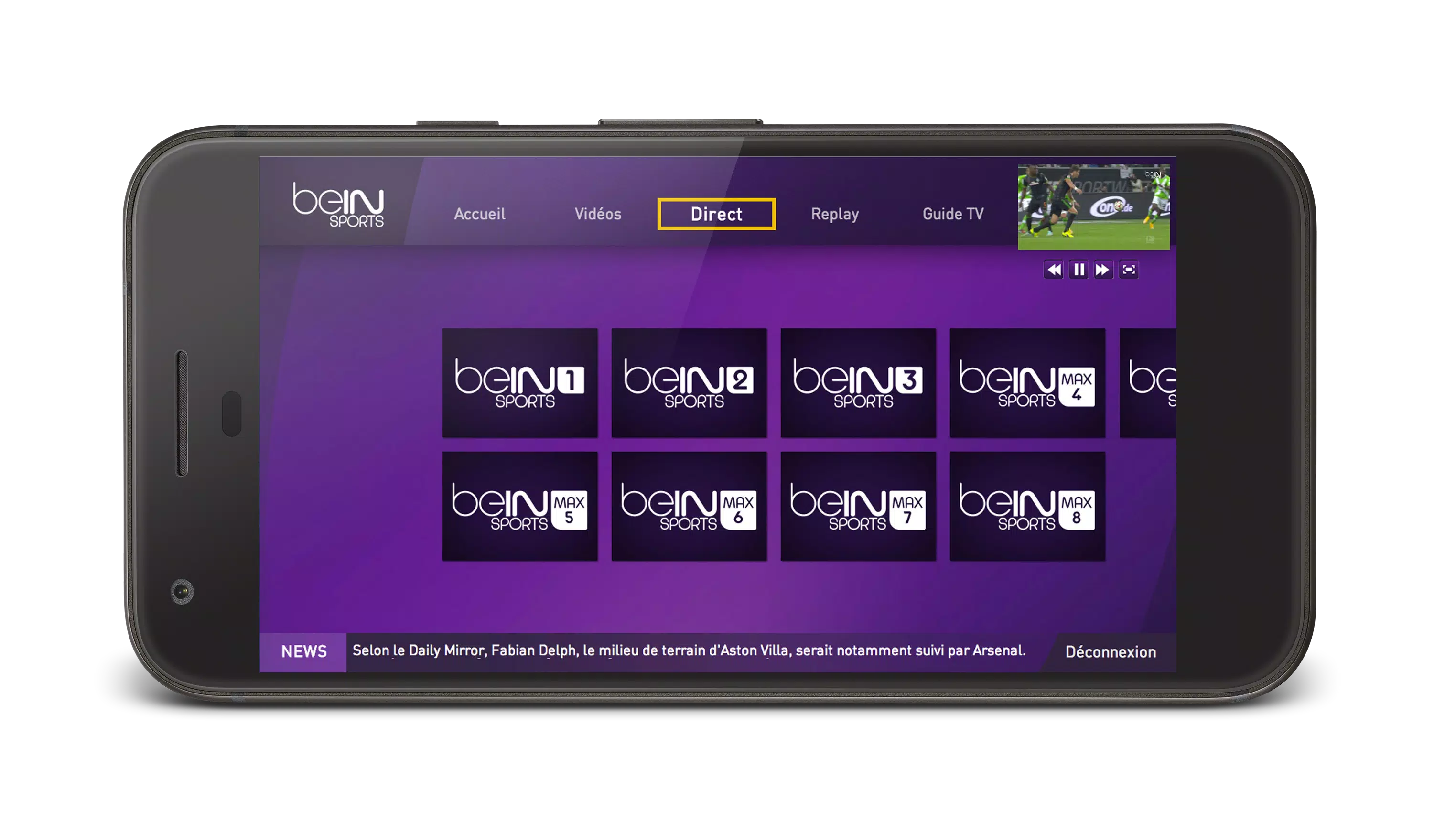 Descarga de APK de beIN SPORTS LIVE TV para Android