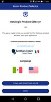 Product selector Datalogic screenshot 1
