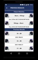 Chicago Bears NFL Schedule & Scores capture d'écran 2