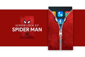 Spider Man Zipper Screen Locker Affiche