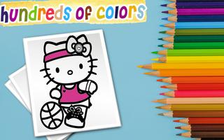 Coloring Game Cutey Kitty ảnh chụp màn hình 1