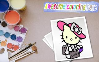 Coloring Game Cutey Kitty syot layar 2