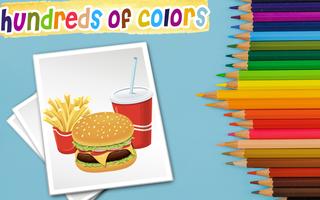 Coloring book : food capture d'écran 2