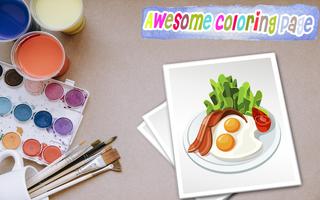 Coloring book : food capture d'écran 3