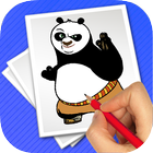 Coloring game panda-fu ikon