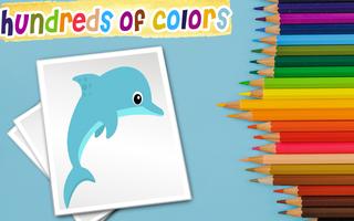 Coloring book : sea animals स्क्रीनशॉट 2