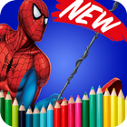 Coloring Book For Spider Hero Man Guide ikon