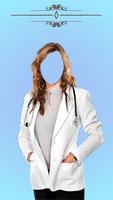 Women Doctor Suit Photo Editor penulis hantaran