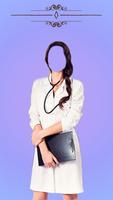 Women Doctor Suit Photo Editor syot layar 1