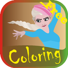 coloring pictures frozen icon