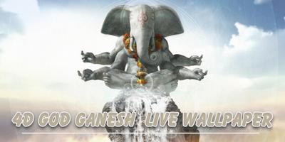4D God Ganesha Live Wallpaper poster