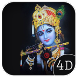 4D Lord Krishna Live Wallpaper simgesi