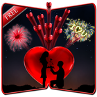 Love Fireworks Wallpaper আইকন