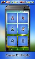 3D My Name Wallpaper الملصق