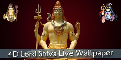 4D Lord Shiva Live Wallpaper Plakat