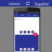 Italian Spanish Translator Cartaz