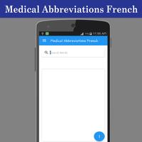 Medical Abbreviations French plakat