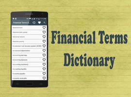 Financial Terms Dictionary Affiche