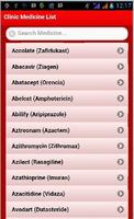 1 Schermata Clinic Medicine List