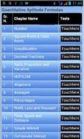 Quantitative Aptitude Formulas capture d'écran 2