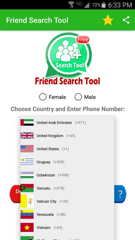 Friend Search For WhatsApp apk screenshot