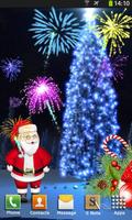 Christmas Fireworks Wallpaper poster