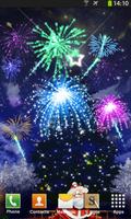 Christmas Fireworks Wallpaper تصوير الشاشة 1