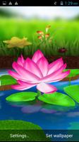 Lotus 3D Live Wallpaper الملصق