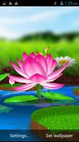 Lotus 3D Live Wallpaper اسکرین شاٹ 1