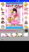 Happy Birthday Card Sticker-poster