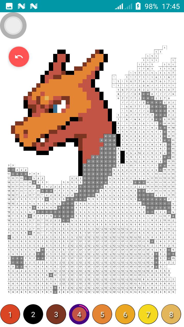 Color by Number Pokemon Pixel Art for Android - APK Download