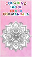 Mandala Coloring Book الملصق