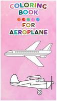 Aeroplane Coloring Book For Kids poster