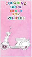 Vehicles Coloring Book For Kids Cartaz