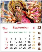 Poster Durga Matha Calendar Themes - Lockscreen