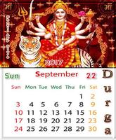 Durga Matha Calendar Themes - Lockscreen captura de pantalla 1