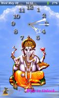 Ganesha Clock Themes Affiche