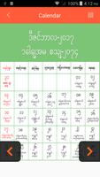 Myanmar Calendar 2018 Plakat