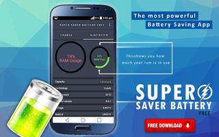 Super Saver Battery Free plakat