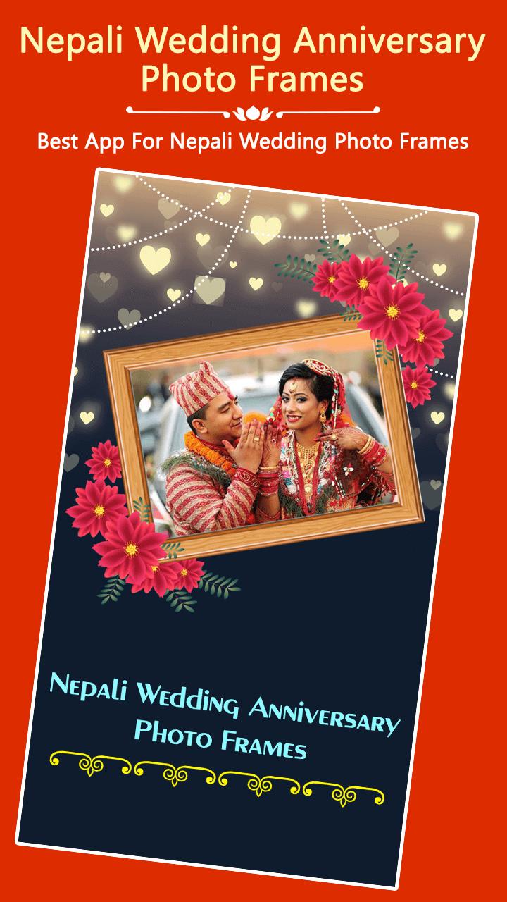 Nepali Wedding Anniversary Photo Frames And Wishes For Android